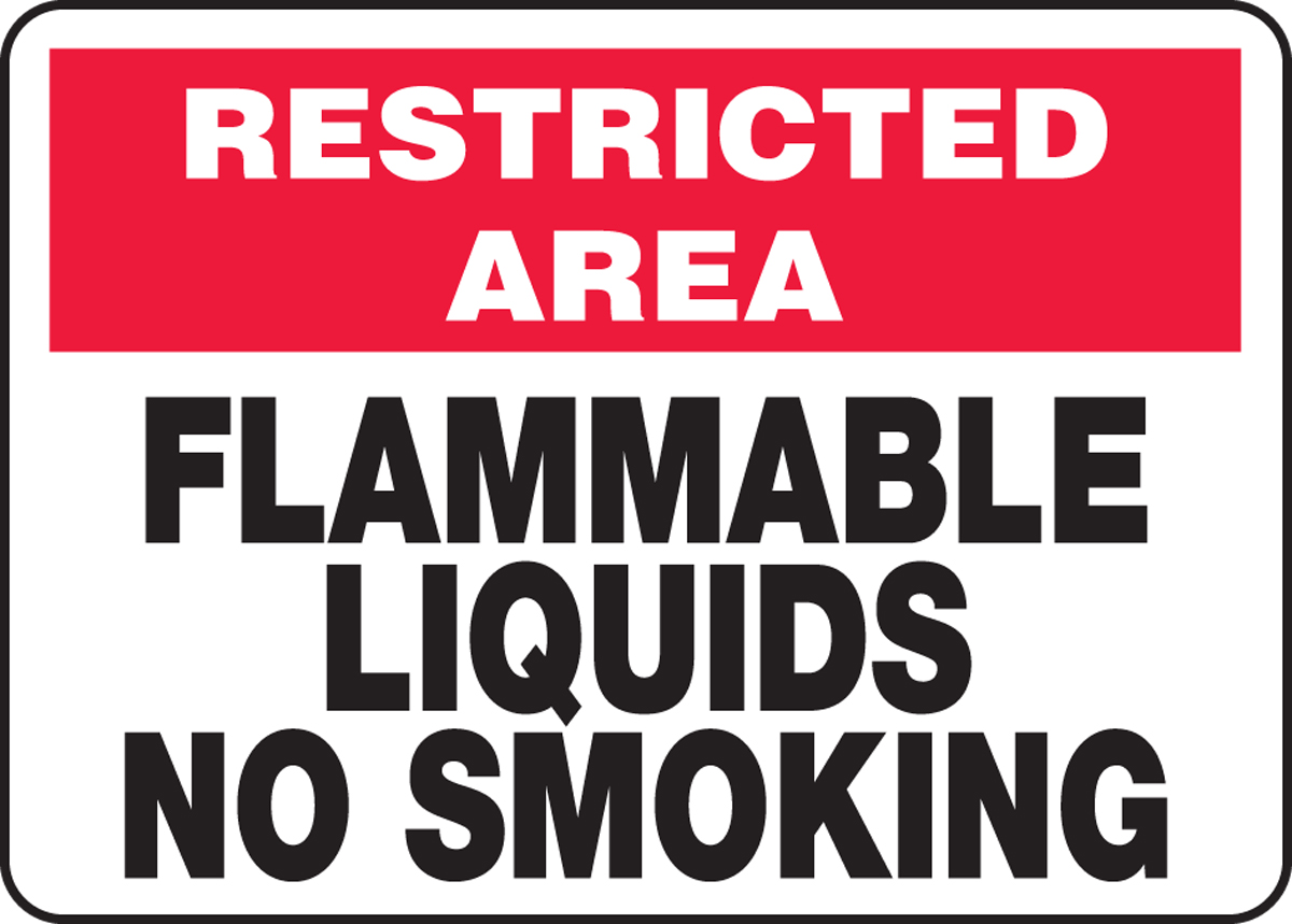 FLAMMABLE LIQUIDS NO SMOKING