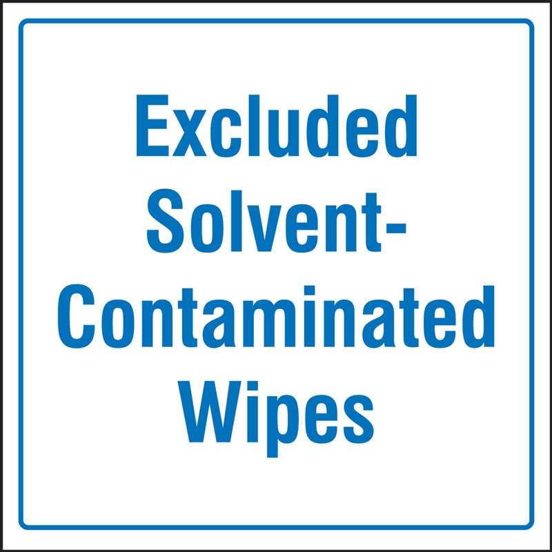 Excluded Solvent-Contaminated Wipes