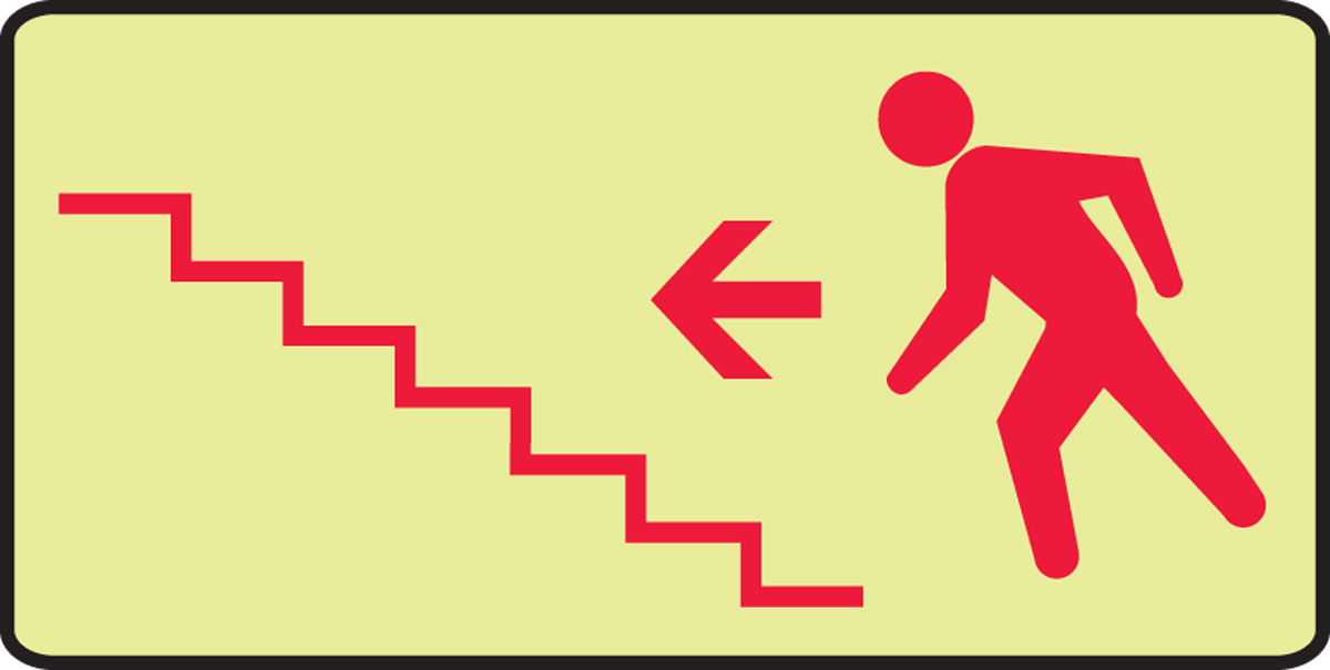 STAIRS TO LEFT SYMBOL