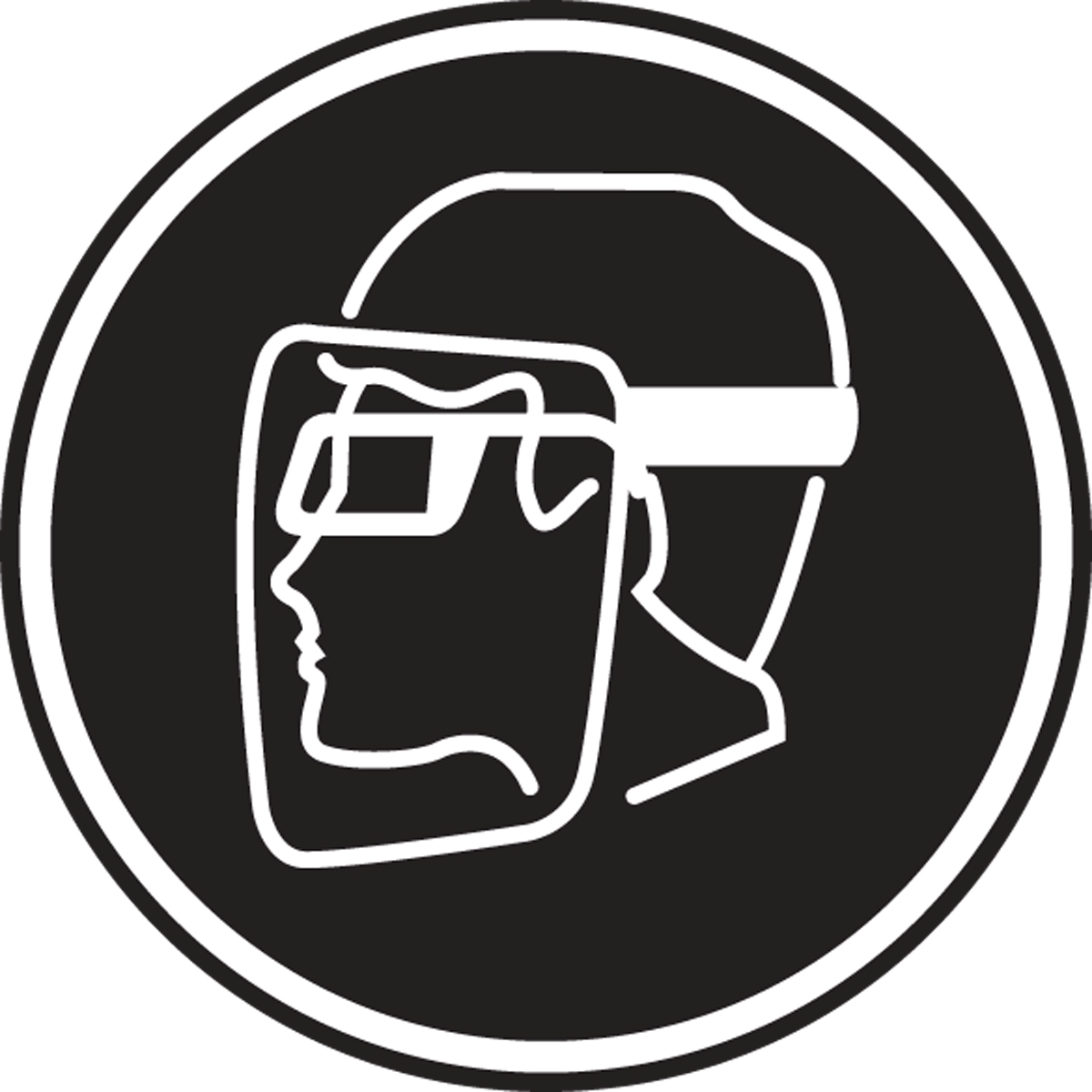 FACE PROTECTION REQUIRED GRAPHIC