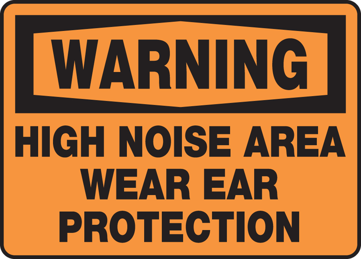 HIGH NOISE AREA WEAR EAR PROTECTION