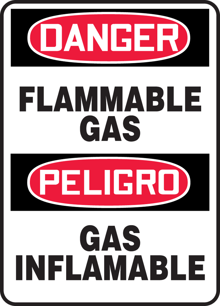 FLAMMABLE GAS (BILINGUAL)