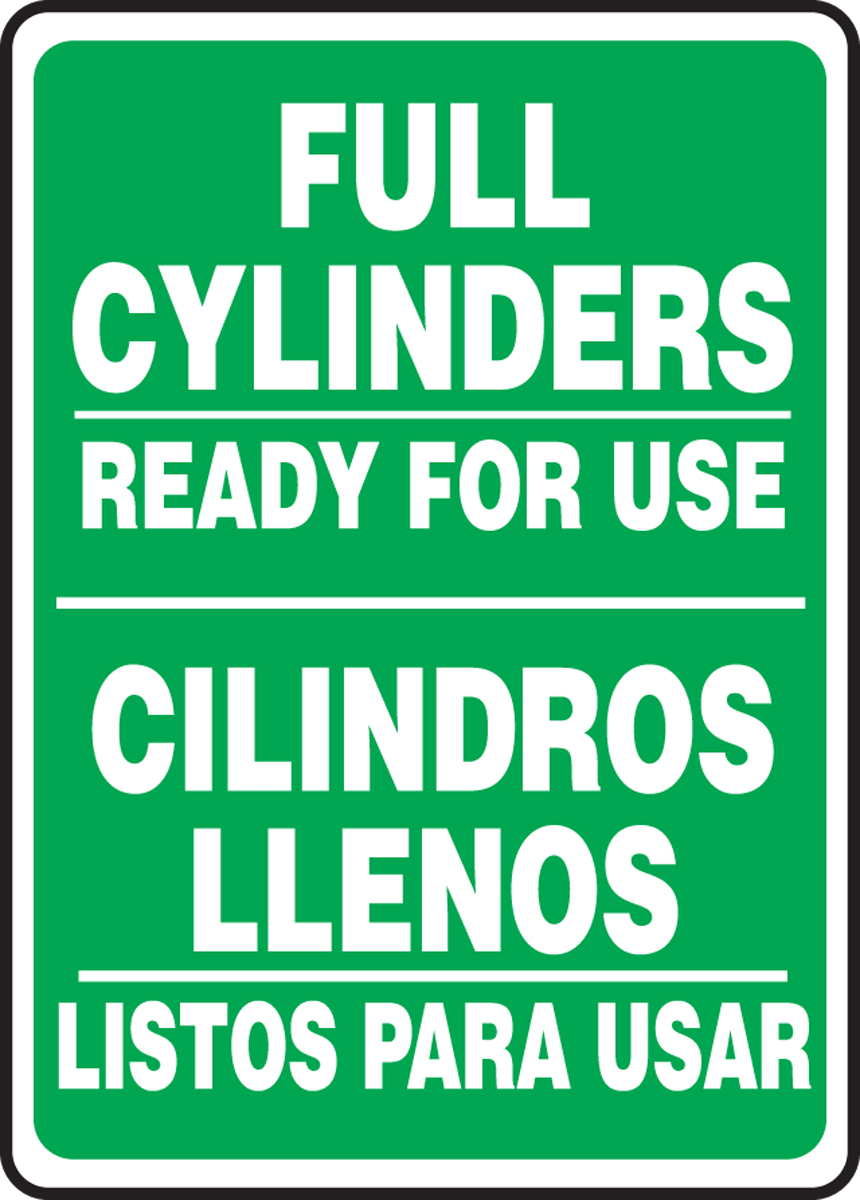 FULL CYLINDERS READY FOR USE (BILINGUAL)