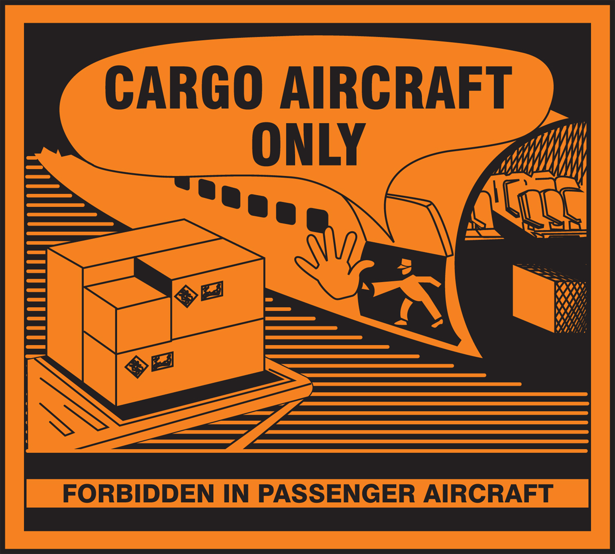 CARGO AIRCRAFT ONLY FORBIDDEN IN PASSENGER AIRCRAFT