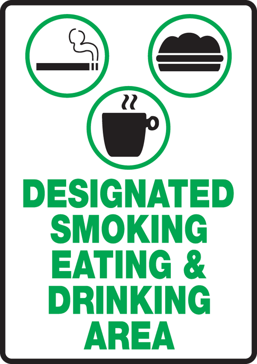 DESIGNATED SMOKING EATING & DRINKING AREA