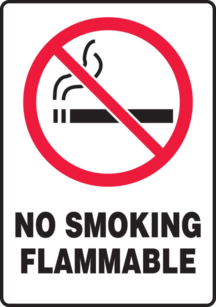 NO SMOKING FLAMMABLE (W/GRAPHIC)