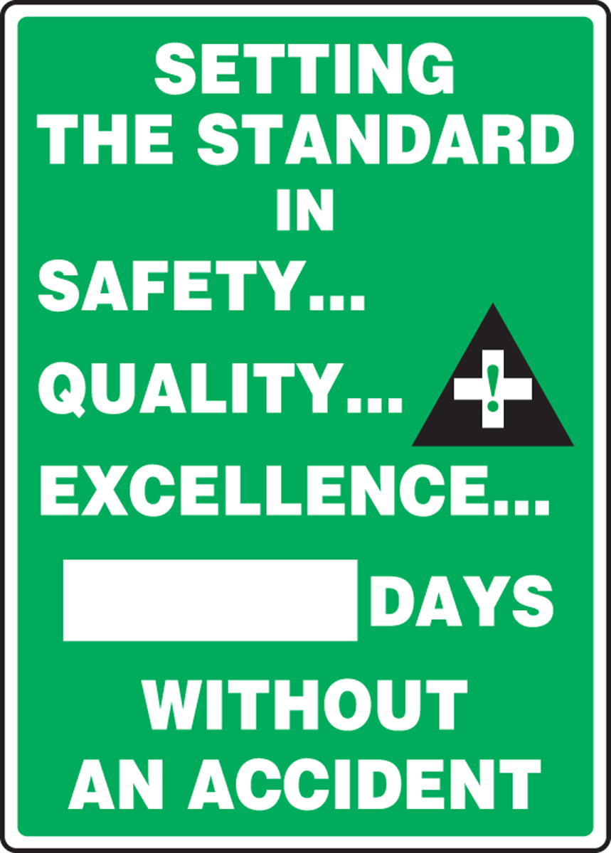 SETTING THE STANDARD IN SAFETY ... QUALITY ... EXCELLENCE ... #### DAYS WITHOUT AN ACCIDENT