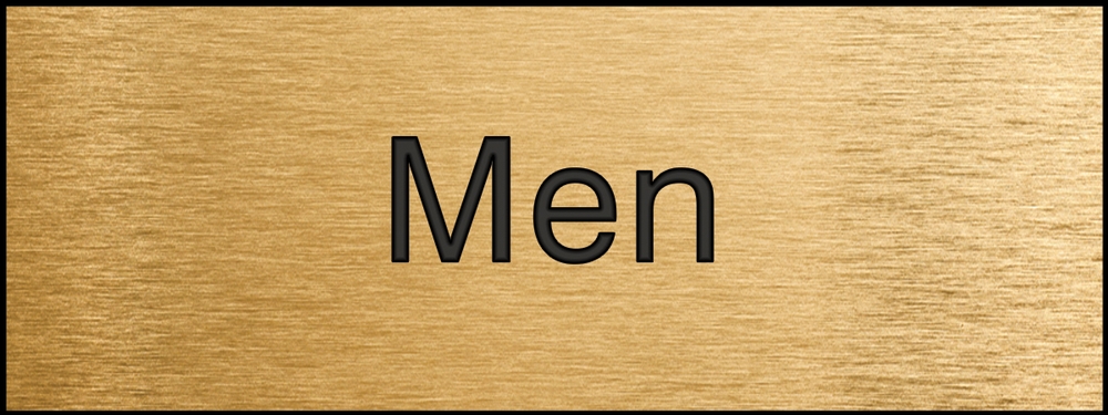 Safety Sign, Legend: MEN