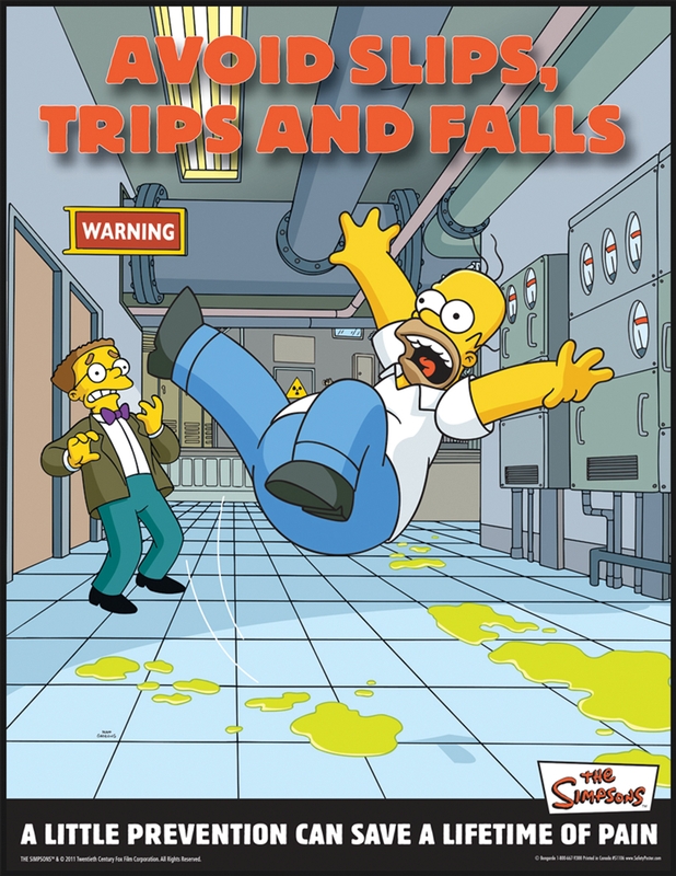 AVOID SLIPS, TRIPS AND FALLS A LITTLE PREVENT CAN SAVE A LIFETIME OF PAIN