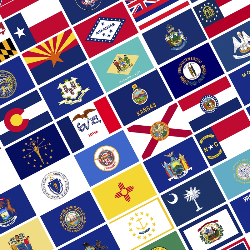Accessories, Legend: STATE FLAGS