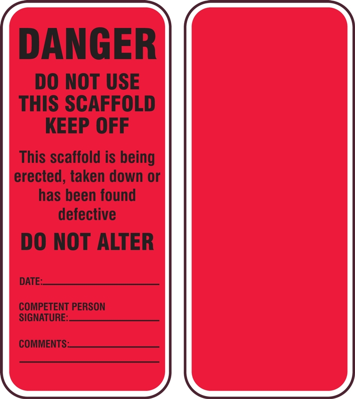 Danger- Do Not Use This Scaffold- Keep Off