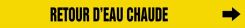 French Pipe Marker: Retour D'Eau Chaude