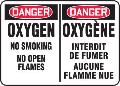 BILINGUAL FRENCH SIGN - OXYGEN