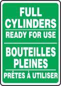 BILINGUAL FRENCH SIGN - CYLINDERS
