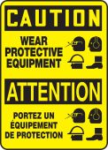 BILINGUAL FRENCH SIGN-PERSONAL PROTECTION