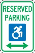 New York State Specific Handicapped Parking Sign: Reserved Parking