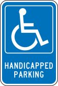 Federal Parking Sign: Handicapped Parking (With Symbol)
