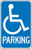 Federal Parking Sign: (Handicapped) Parking