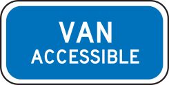 Supplemental Sign: Van Accessible (R7-8b)