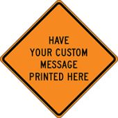 Custom Roll-Up Construction Sign