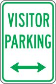 Traffic Sign: Visitor Parking (Double Arrow)