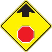 Stop And Yield Sign: Stop Ahead