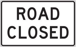 Lane Guidance Sign: Road Closed