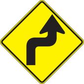 Direction Sign: Right Reverse Turn