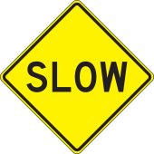 Surface & Driving Conditions Sign: Slow