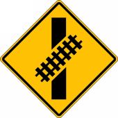 Rail Sign: Skewed Crossing
