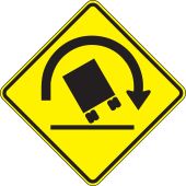Surface & Driving Conditions Sign: Truck Rollover Warning