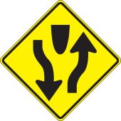 Lane Guidance Sign: Divided Highway (Symbol)