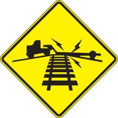 Rail Sign: Low Ground Clearance Grade Crossing