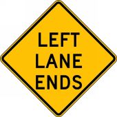 Lane Guidance Sign: Right/Left Lane Ends