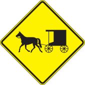 Crossing Sign: Horse-Drawn Vehicle