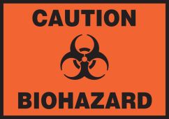 Caution Safety Label: Biohazard
