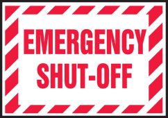 Electrical Safety Label: Emergency Shut-Off