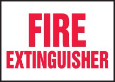 Safety Labels: Fire Extinguisher
