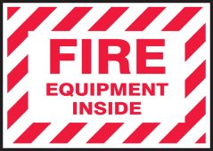 Fire Safety Label: Fire Equipment Inside