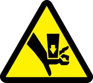 ISO Safety Label: Warning - Keep Hands Out - 2003/2011