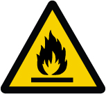 ISO Warning Safety Label: Fire Hazard (2011)