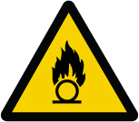 ISO Warning Safety Label: Oxidizing Substance (2011)