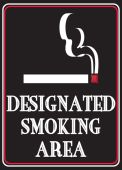 Safety Label: Designated Smoking Area
