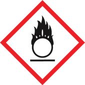GHS Pictogram Label: Flame Over Circle