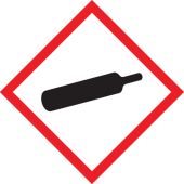 GHS Pictogram Label: Gas Cylinder