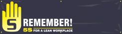 5S Banner: Remember! 5S For A Lean Workplace