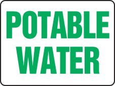 Safety Sign: Potable Water