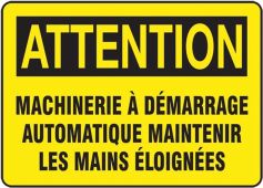 BILINGUAL FRENCH SIGN – AUTOMATIC START
