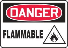 OSHA Danger Safety Sign: Flammable (Graphic)