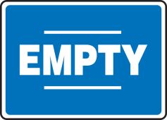 Chemical Drum Sign: Empty